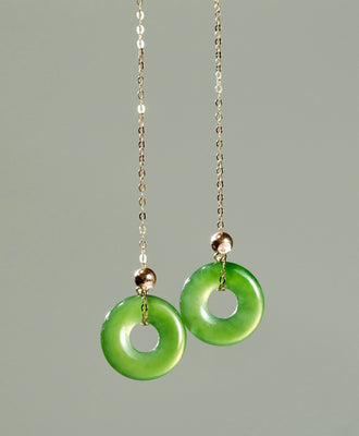 Siberian Nephrite Jade Earrings