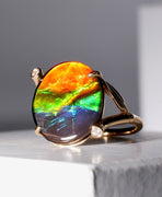 Ammolite Rings