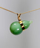 14k Chatoyant Jade Gourd Pendant #2122