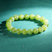 10mm Siberian Jade Beaded Bracelet #2759