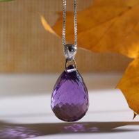 14k Natural Amethyst Pendant #2661