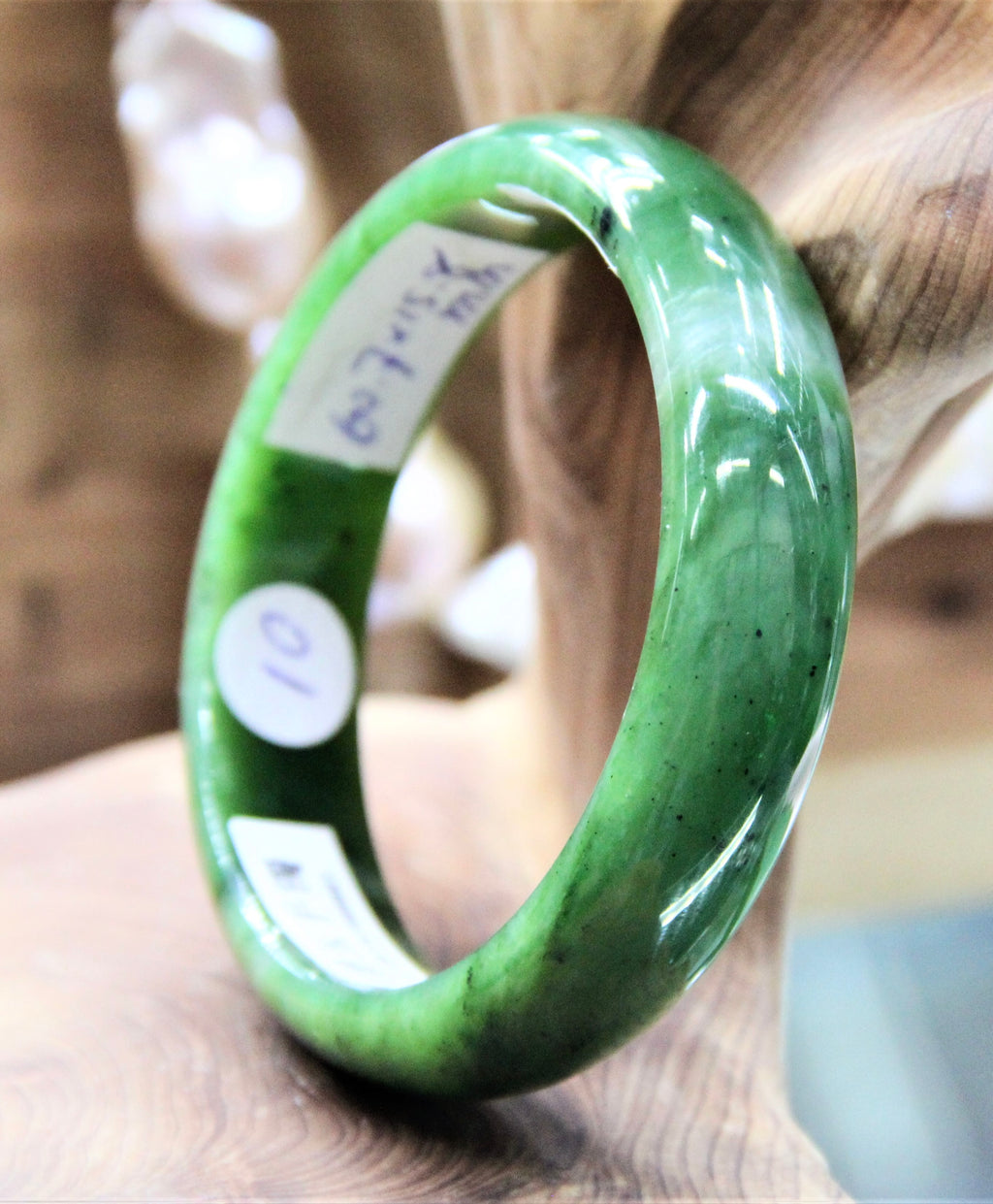 A CANADIAN JADE BANGLE 60.7MM #10