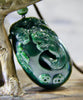 HAND CARVED DRAGON JADE PENDANT #1017