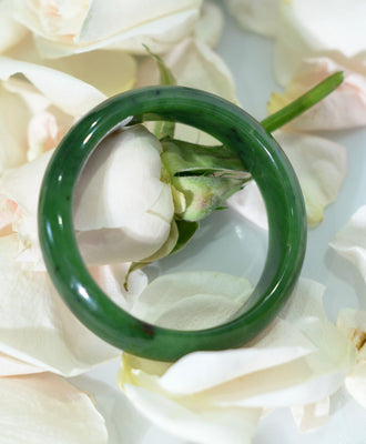 AAA CANADIAN JADE BANGLE 59MM #1035