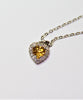 10k Citrine Heart Pendant #1834