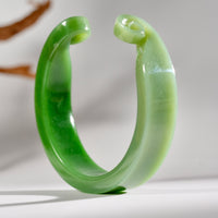 Unique Siberian Jade Bangle 56mm #2483-2