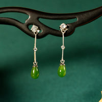 Water-drop Jade Earrings #1073