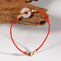 14K Eternal Harmony Red Cord Bracelet #2667