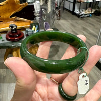 AA Polar Jade Grade Jade Bangle 58.4mm #2518