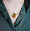 18k Swan Ammolite Pendant #926