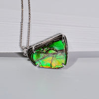 Freeform Ammolite Pendant #1982