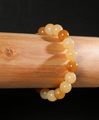 10mm Siberian Brown Jade Bracelet #2772