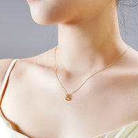 14k Citrine Earrings and Pendant Set #1874