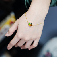 14K Ammolite Bracelet  #2124