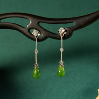 Water-drop Jade Earrings #1073