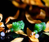 Siberian Jade Pixiu Earrings #2570