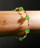 14k 8mm Chatoyant Siberian Jade Starry Bracelet #2598