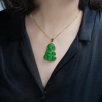 18k Siberian Jade Guanyin Pendant#2033