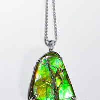 Freeform Ammolite Pendant #1982