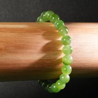 8mm Polar Jade Beaded Bracelet #2764