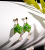 Jade Butterfly Earrings #2524-1