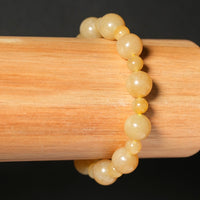 10mm Siberian Light Brown Jade Bracelet #2770