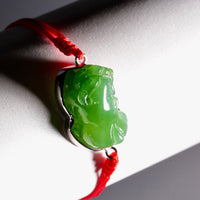 Siberian Jade Pixiu Bracelet #1809