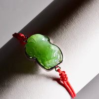 Siberian Jade Pixiu Bracelet #1809