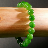 10mm Siberian Jade Beaded Bracelet #2761