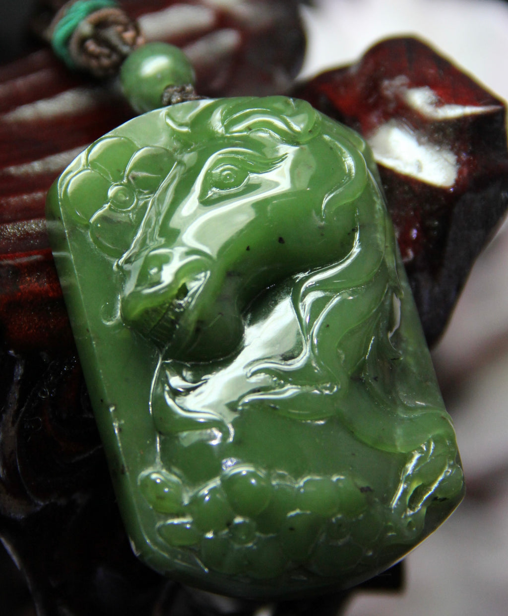 Jade hot sale horse pendant