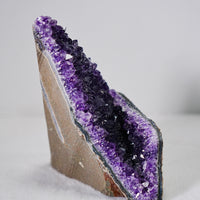 AMETHYST SEMI-GEODES EXTRA QUALITY BASE CUT 1.22 LB #2171