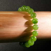 9.5mm Siberiana Jade Beaded Bracelet #2763