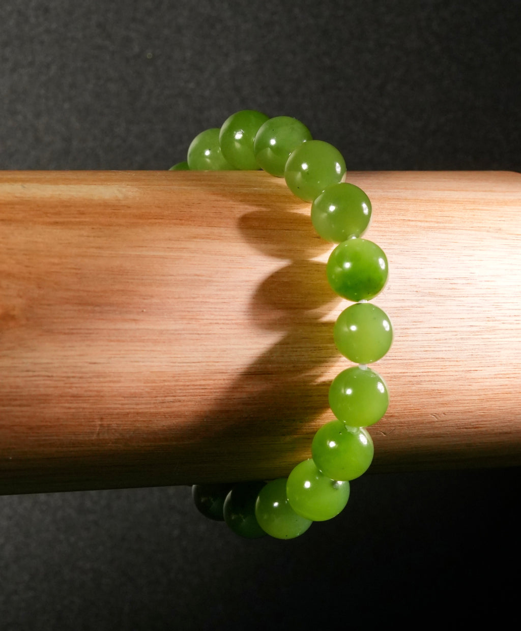 9.5mm Siberiana Jade Beaded Bracelet #2763