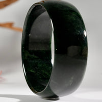 Wide Band Jade Bangle 60mm #2634