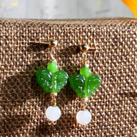 Jade Butterfly Earrings #2524-1