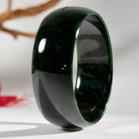 Wide Band Jade Bangle 60mm #2634