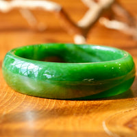 Siberian Jade Bangle 59mm #2593