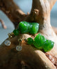 Siberian Jade Pixiu Earrings #2570