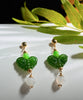 Jade Butterfly Earrings #2524-1