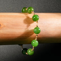 10mm Polar Jade Starry Bracelet #2402-2