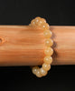 10mm Siberian Light Brown Jade Bracelet #2771