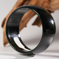 Wide Band Jade Bangle 58mm #2638