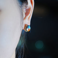 18K AMMOLITE EARRINGS #1765