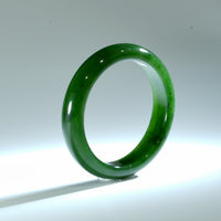 AAA Polar Jade Grade Jade Bangle 59.7mm #120