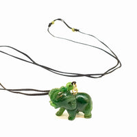 ELEPHANT PENDANT WITH BEAD  #1128