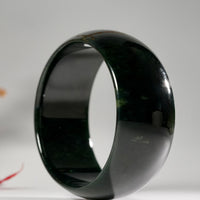 Wide Band Jade Bangle 56.6mm #2635