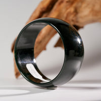 Wide Band Jade Bangle 58mm #2638