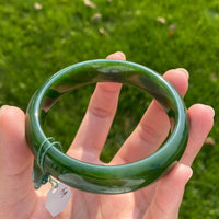 AA Polar Jade Grade Jade Bangle 58.4mm #2518