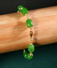 14k Siberian Jade Starry Beaded Bracelet #2417