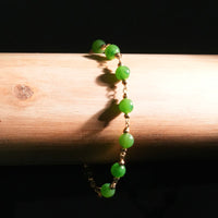 6mm Polar Jade Starry Beaded Bracelet #2402